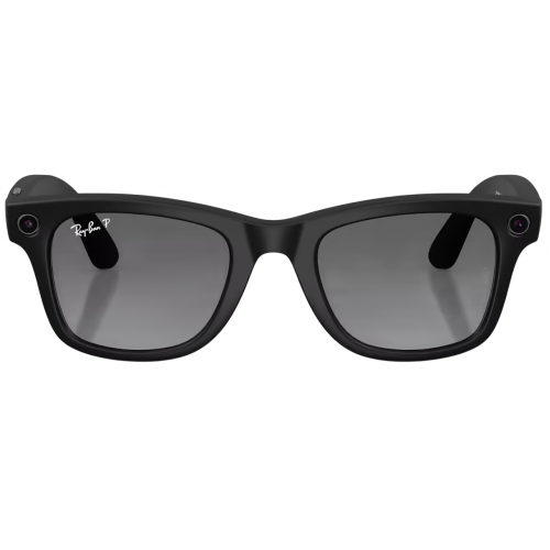 Умные очки Ray-Ban Meta* Wayfarer Gen 2 Matte Black, Поляризационные линзы Polar Gradient Graphite (RW4012), размер M